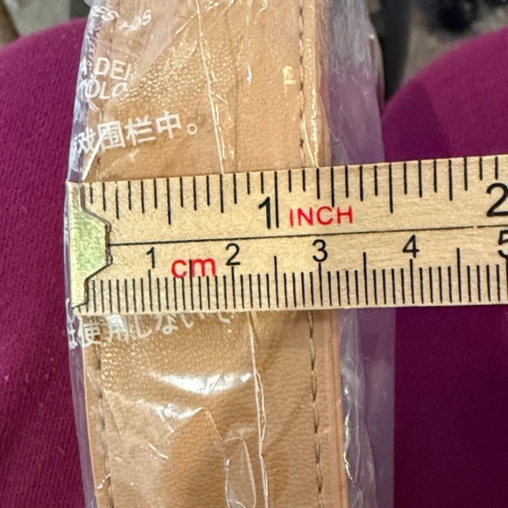 GAP Brown Skinny Vegan-Leather Belt /NWT/M